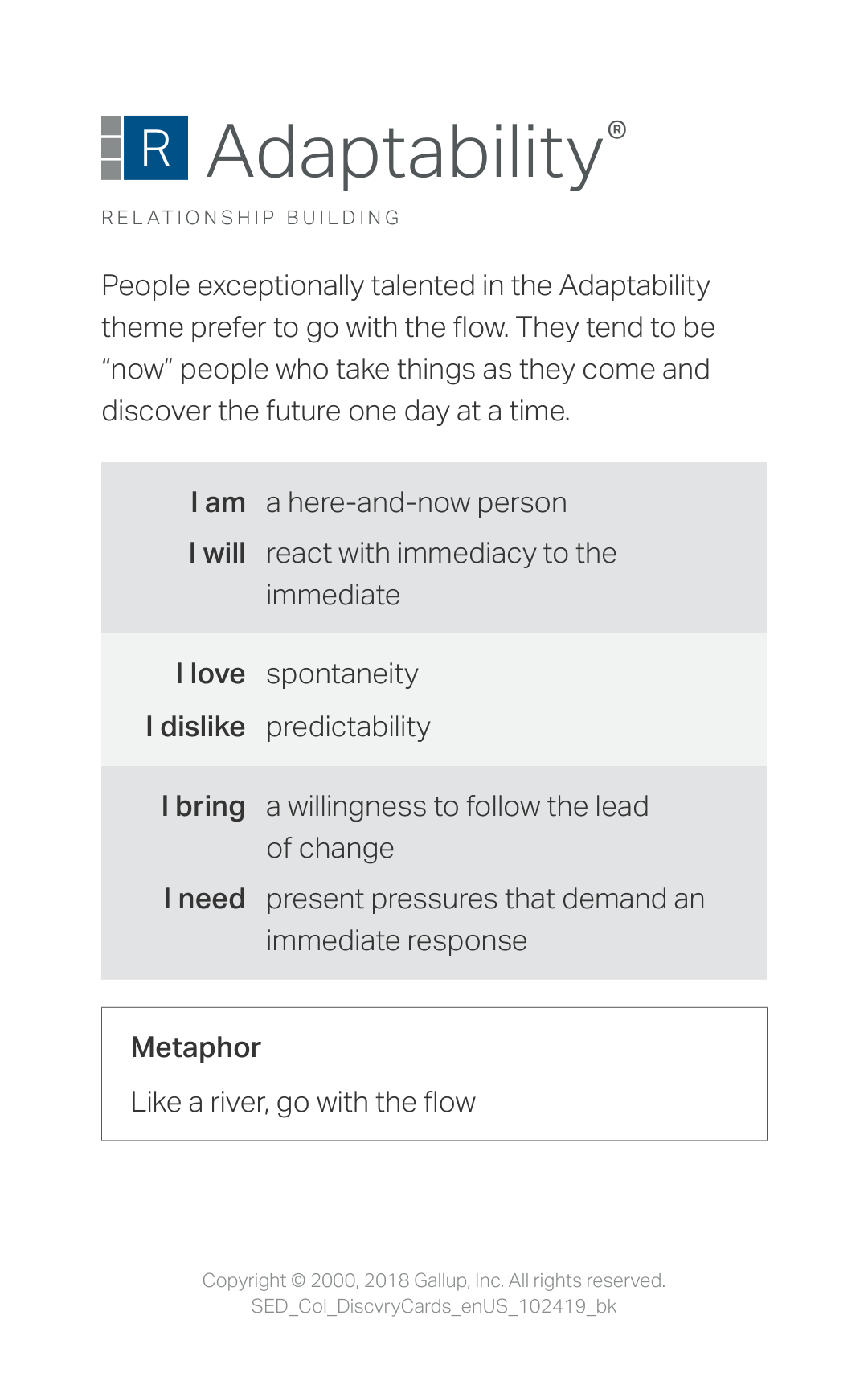 Adaptability